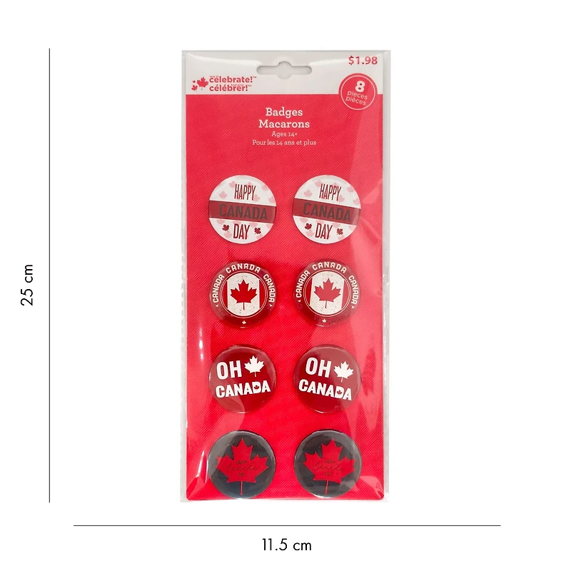 Way to celebrate 8PK petites Badges Colorées