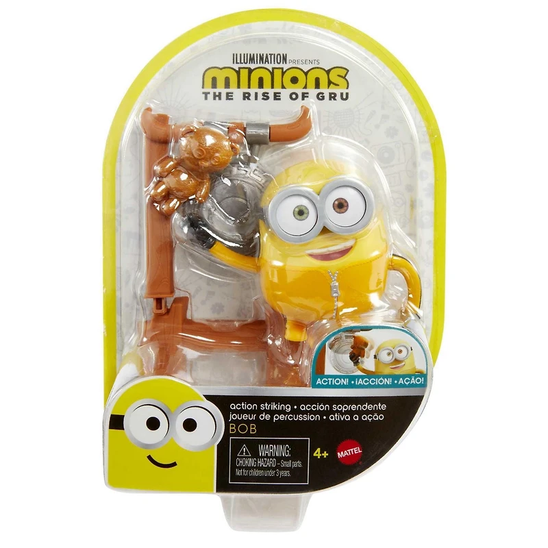 Figurine articulée actionnée par bouton Bob du film «Les Minions 2: Il était une fois Gru» («Minions: The Rise of Gru»)