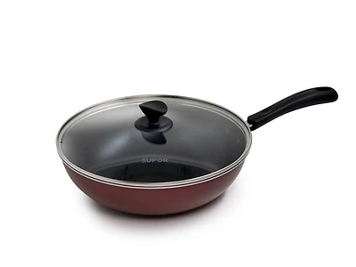 Supor Non-Stick Wok With Lid, 30cm