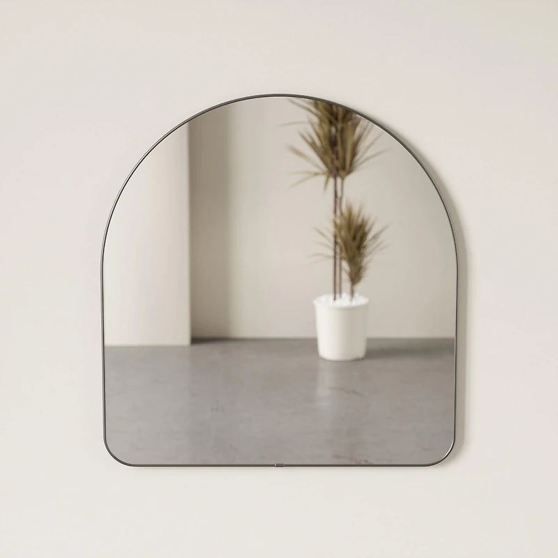 HUBBA ARCHED - Miroir mural cintré H 91cm laiton