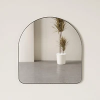 HUBBA ARCHED - Miroir mural cintré H 91cm laiton