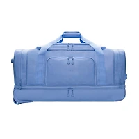 iFLY 30" Drop-Bottom Rolling Duffel – Large Travel Bag with Wheels, Frost Blue