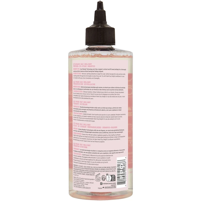 Wash Day Delight Water-To-Foam Shampoo With Rose Water 500mL