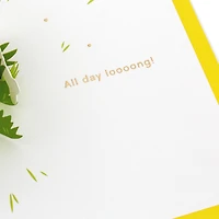 Carte de fête Signature en relief – Paper Wonder de Hallmark (Teckel, « All day happy »)