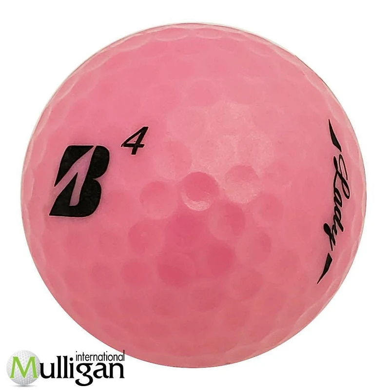 Mulligan - 12 balles de golf récupérées Bridgestone e6 Lady (B) 4A, rose