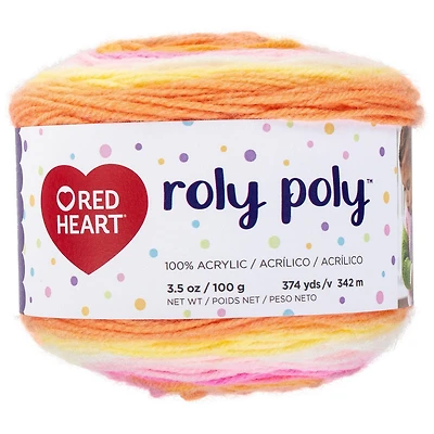 "Red Heart Fil Roly Poly (100 g / 3,5 oz), Lever du Soleil"
