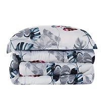 Marina Decoration Home Decor Parure de lit ultra douce et luxueuse en duvet d'oie, motif feuilles vertes modernes