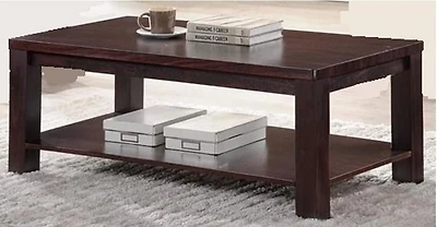 K LIVING Table basse Linda en bois massif
