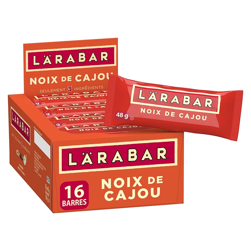 Larabar Sans Gluten Noix de cajou 16 pièces, 768 g