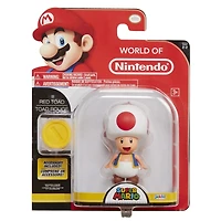 Figurine Crapaud rouge du Monde de Nintendo de 4 po