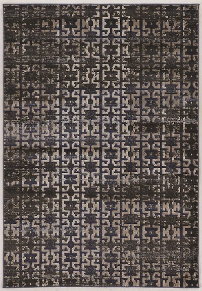 Jewel Maze Navy & Beige 8' x 10'4" Area Rug