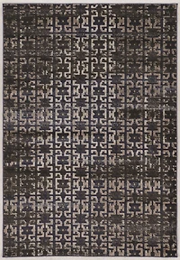 Jewel Maze Navy & Beige 8' x 10'4" Area Rug