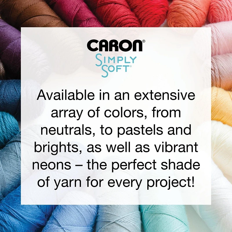 Caron® Simply Soft® Yarn, Acrylic #4 Medium, 6oz/170g