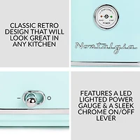 Nostalgia CLHAP12AQ Retro Hot-Air Popcorn Maker, Aqua