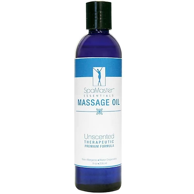 Master Massage - Organic & Unscented Water-Soluble Blend Massage Oil- 8oz  Bottles