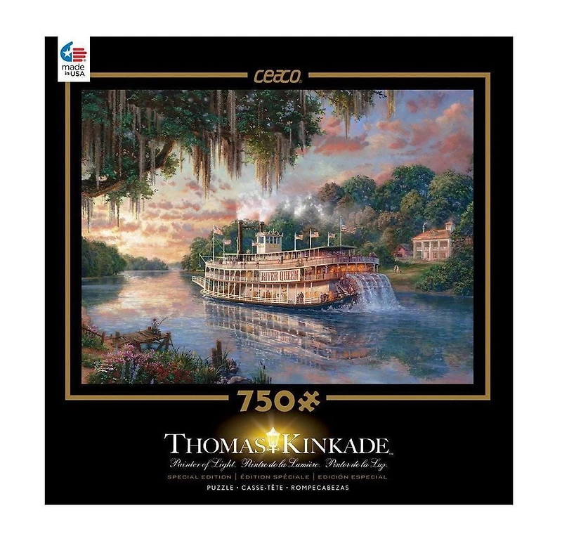 Ceaco Thomas Kinkade Puzzle spécial de 750 pièces The River Queen