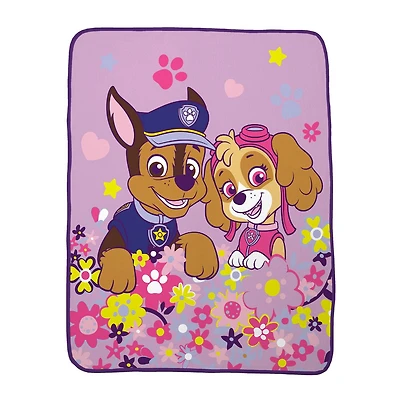 Paw Patrol "Blooming Pups" Silk Touch Throw
