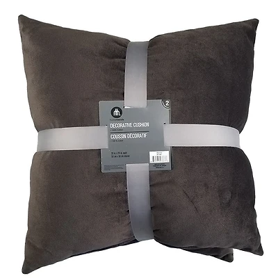 hometrends Cotton Velvet 2-Pack Decorative Cushion