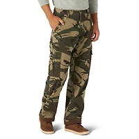 Wrangler Men's Fleece Lined Cargo Pant, Relaxed fit