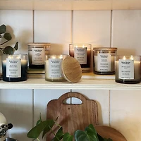 Better Homes & Gardens Scented 2-wick 12 oz. Parrafin Wax Ombre Jar Candle, Oak & Lavender, Parrafin Wax Blend