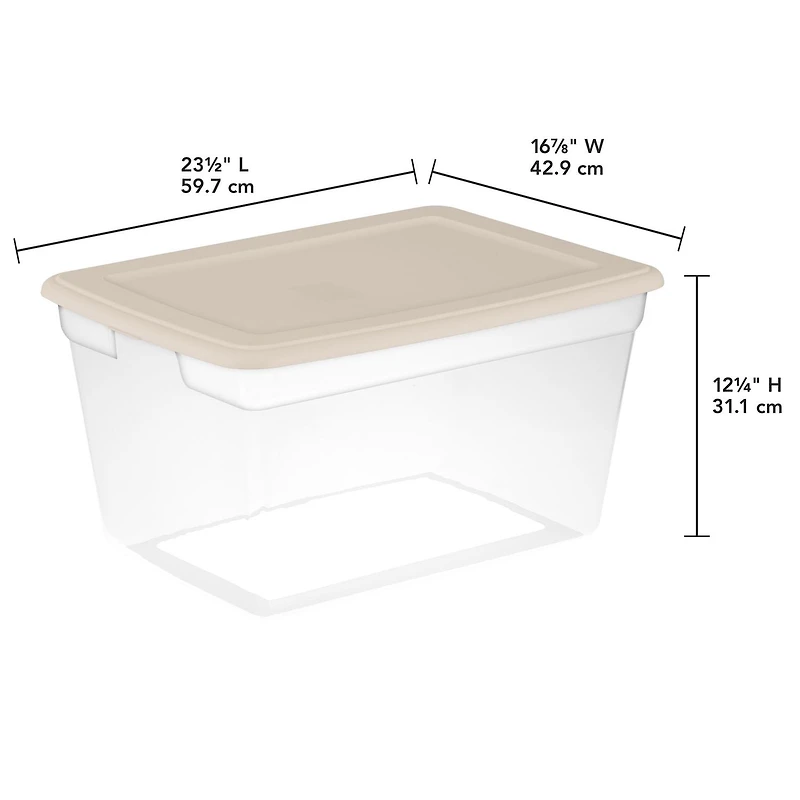 Sterilite 55L Storage Box - Bronze