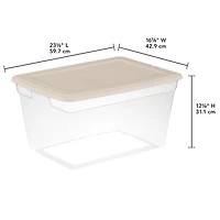 Sterilite 55L Storage Box - Bronze