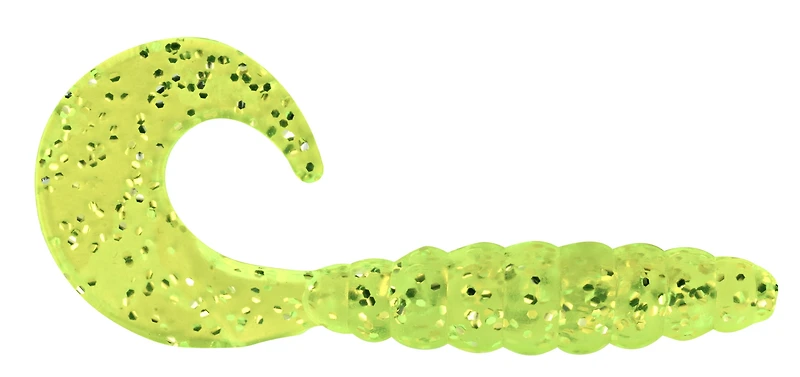 South Bend sb-ct2-16-x Curly Tail 2" Chartreuse Flocons d'argent SOUTH BEND F-SB-CT2-16-X