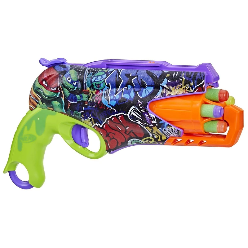 Nerf Teenage Mutant Ninja Turtles Blaster, 10 Nerf Elite Darts, Ages 8 and up