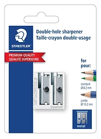 Staedtler Metal manuel Sharpener with 2 Holes 1piece