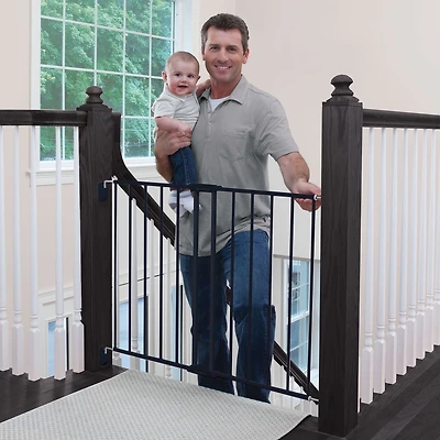 Barrière métallique extensible pour haut des escaliers de Safety 1st