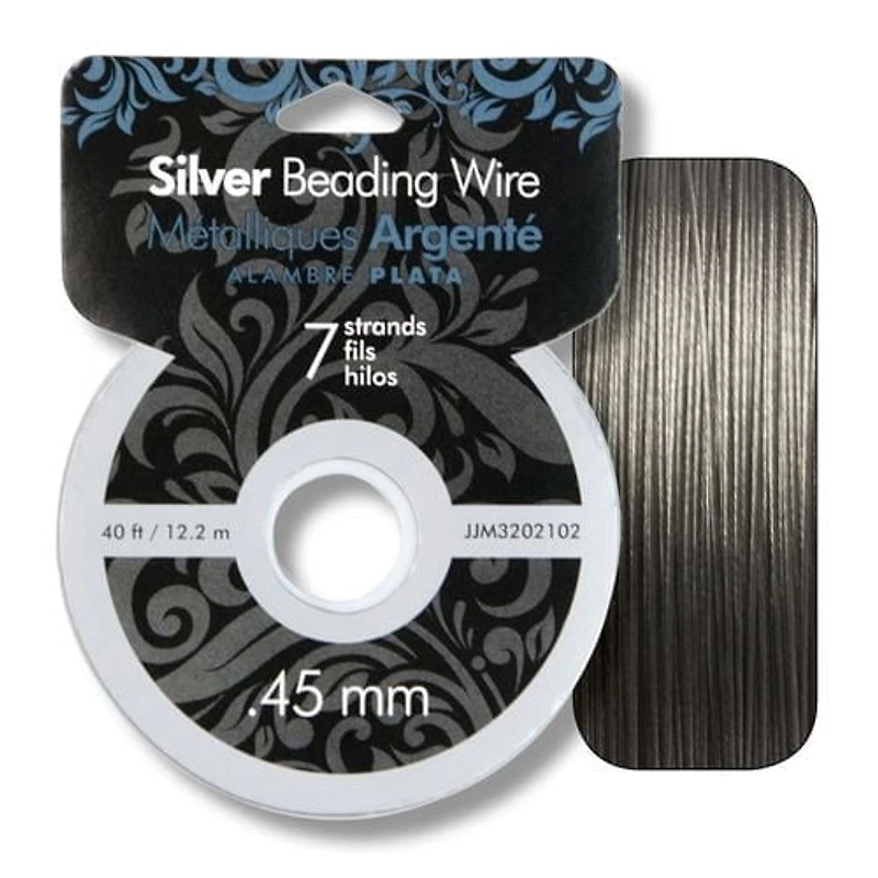 Cousin .45mm silver Beading Wire