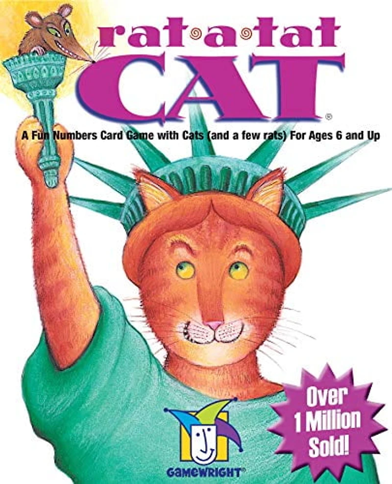 Gamewright Rat-A-Tat CAT Numbers Card Game - English Only