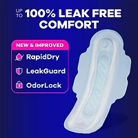 Always Ultra Thin Feminine Pads with Wings for Women, Size 4, Overnight Absorbency, Unscented