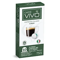 Caffè VIVO Espresso Italiano Lungo (10 Nepresso Compatible Capsules)