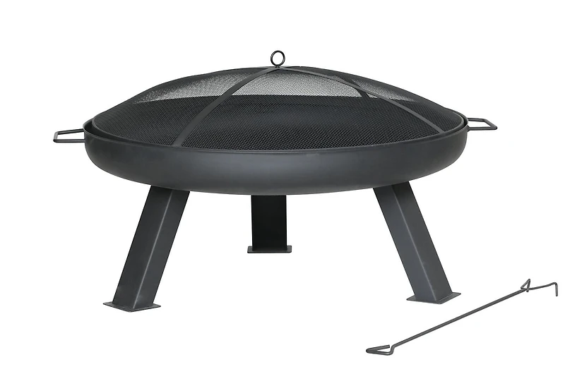 31.5 In. Round Steel Fire Pit