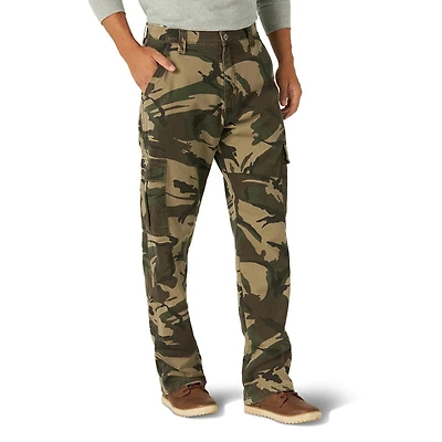 Wrangler Men's Fleece Lined Cargo Pant, Relaxed fit