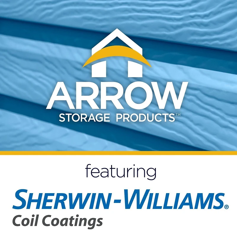 Arrow Classic Steel Storage Shed, 10x8, Flute Grey