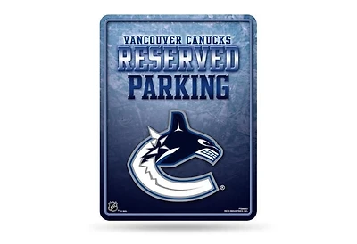 Panneau de stationnement des Canucks de Vancouver de la LNH