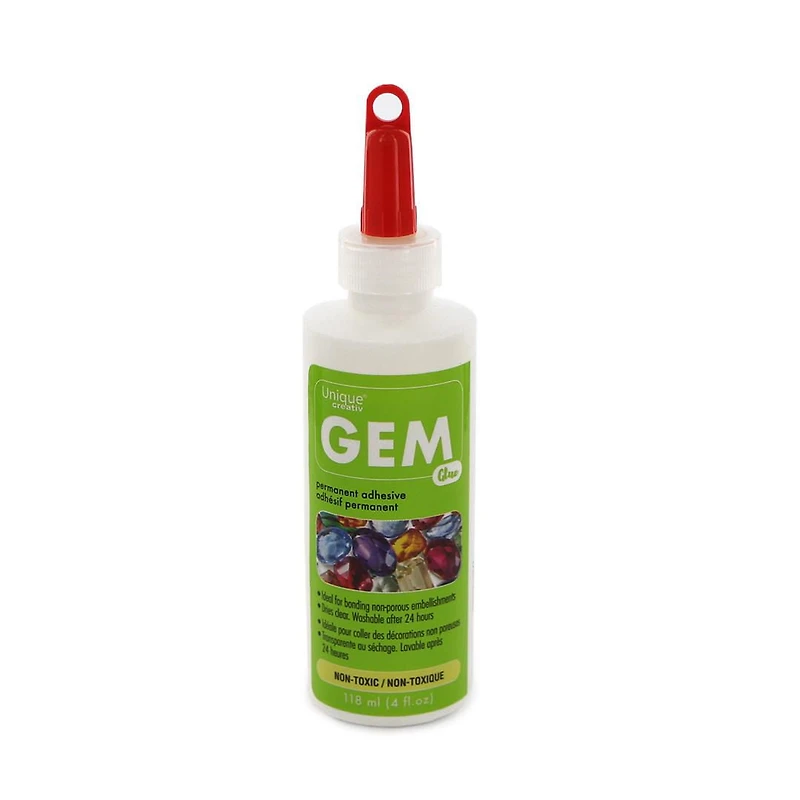 HI-TAK Gem-Tak Glue, Permanent Adhesive - 118ml (4 fl. oz)