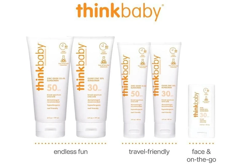 Crème solaire SPF 50+ de Thinkbaby crème solaire minérale 89ml