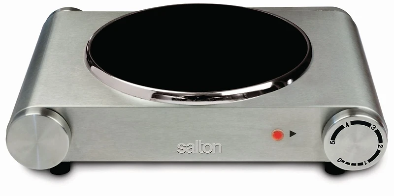 Salton Acier Inoxydable Cuisinière Portable Infrarouge, 1200W, HP1502
