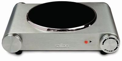 Salton Acier Inoxydable Cuisinière Portable Infrarouge, 1200W, HP1502