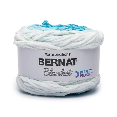 Bernat® Blanket Perfect Phasing Yarn, Polyester #6 Super Bulky, 10.5oz/300g, 220 Yards, New chenille-style yarn