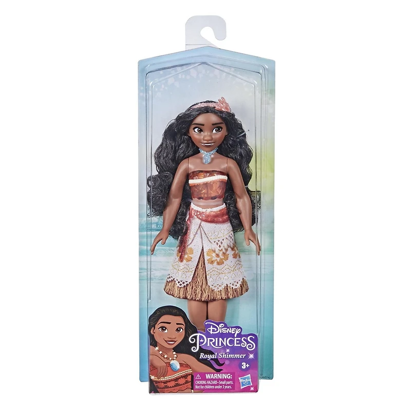 Poupée Disney Princess Royal Shimmer Moana avec jupe et accessoires