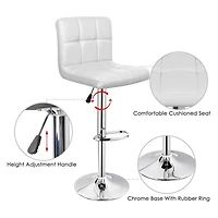 Heavenly Collection Leather Adjustable Stool