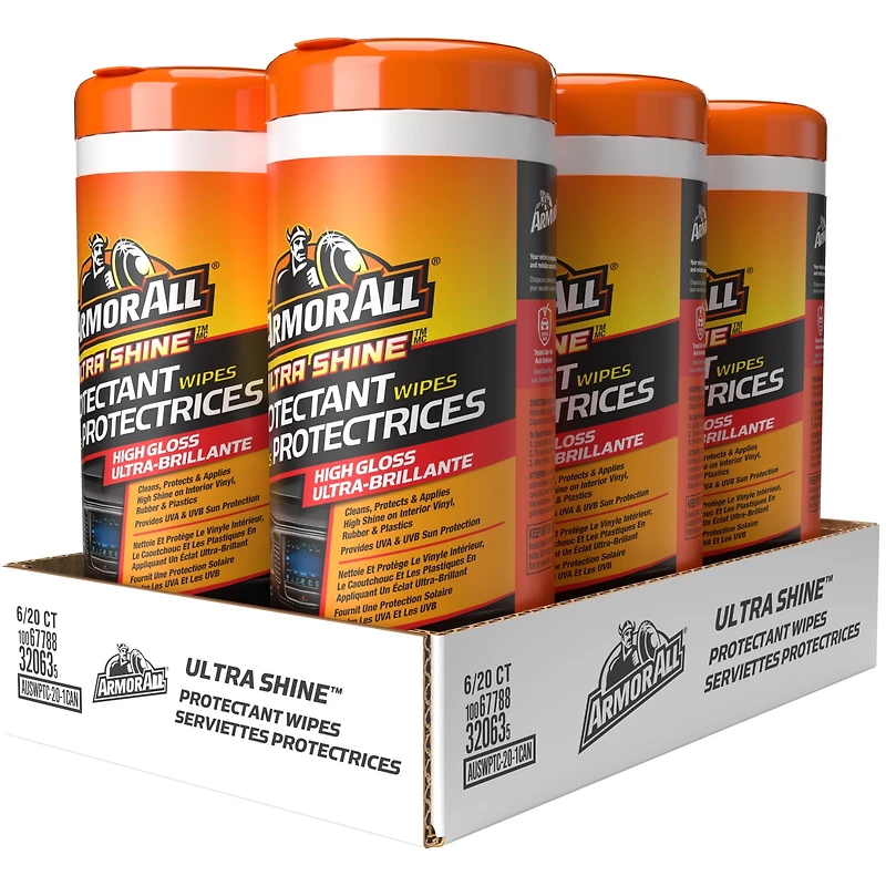 Lingettes protectrices de voiture Armor All Ultra Shine (20 unités) Lingettes protectrices de voit