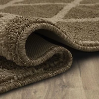 Mohawk Home Lewis Diamond Near Black/Tan Tufted Polyester Area Rug