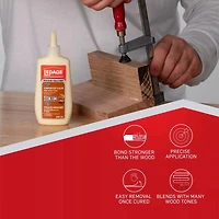 Colle à bois Pro de LePage pour menuisiers 150 ml, adhérence plus forte que le bois