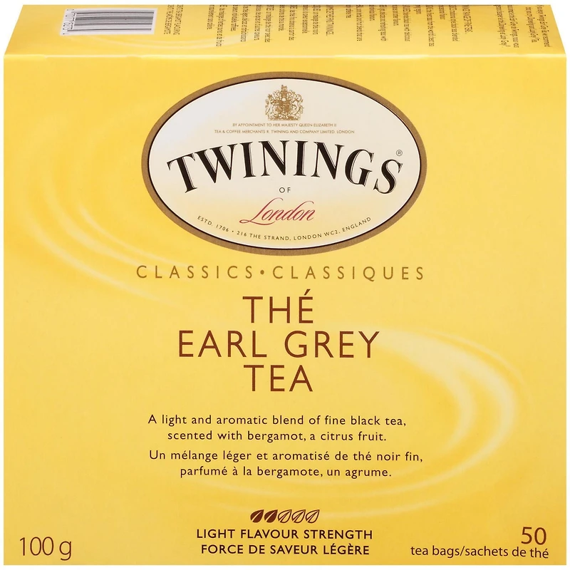 Twinings Earl Grey Tea, Pack of 50 Tea Bags