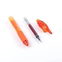 EnerGel-X Rétractable Stylo à Encre Gel, (0,5mm) Pointe Aiguille, Encre Orange